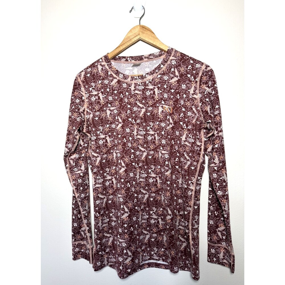 Kari Traa Top Womens XL Fryd Long Sleeve Base Layer Quick Dry 4-Way Stretch